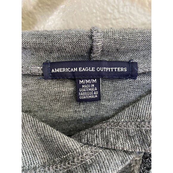 American Eagle Outfitters Womens Gray Lightweight Hoodie Pullover M Casual Style - Picture 4 of 7